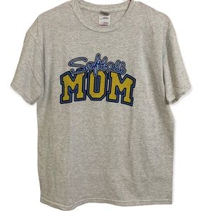 Softball Mom Gildan Heavy Cotton Tee L